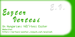 eszter vertesi business card